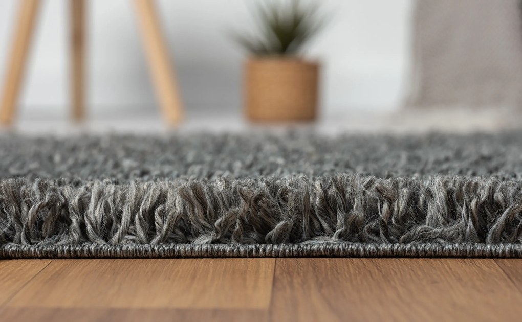 Behúň My Shaggy grau, 80x250, šedá, chodba / predsieň, My Flair