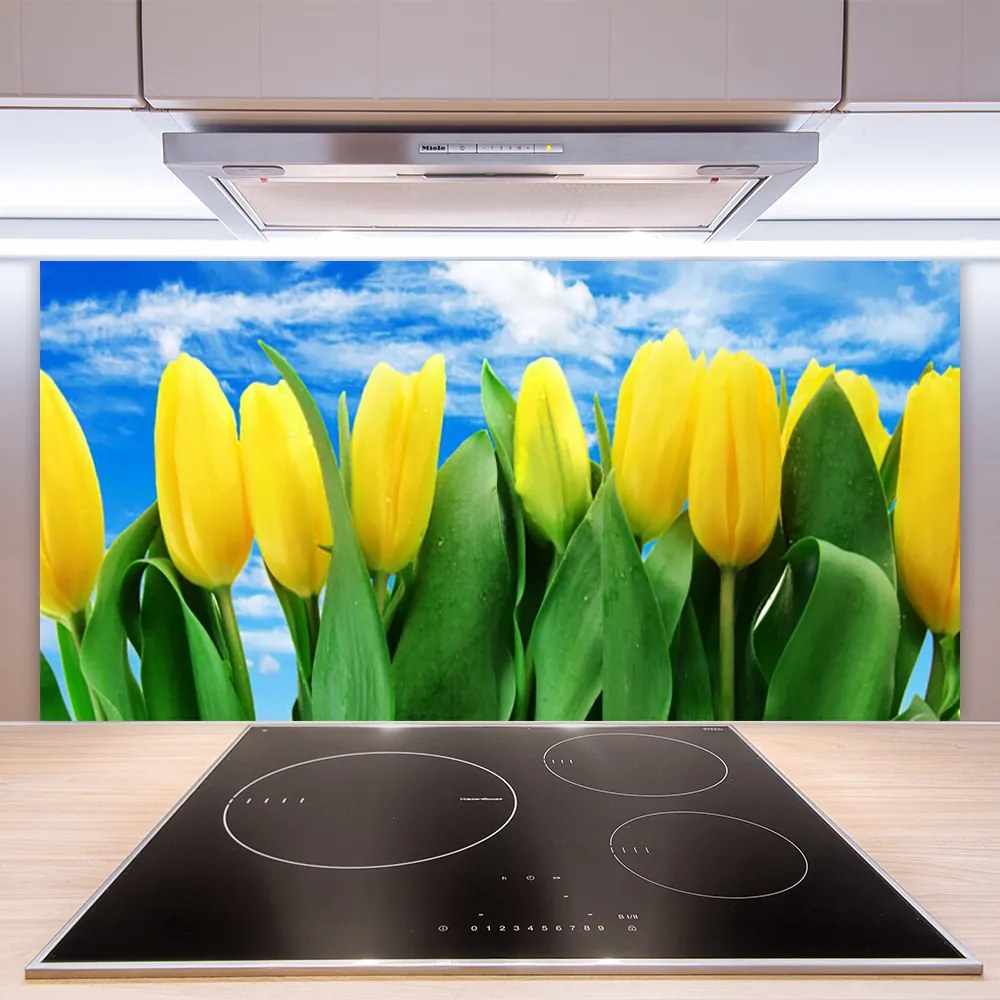 Nástenný panel  Tulipány kvety 100x50 cm