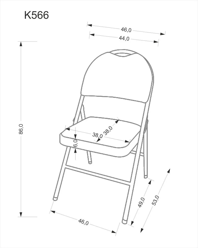 Skladací stolička K566 Halmar