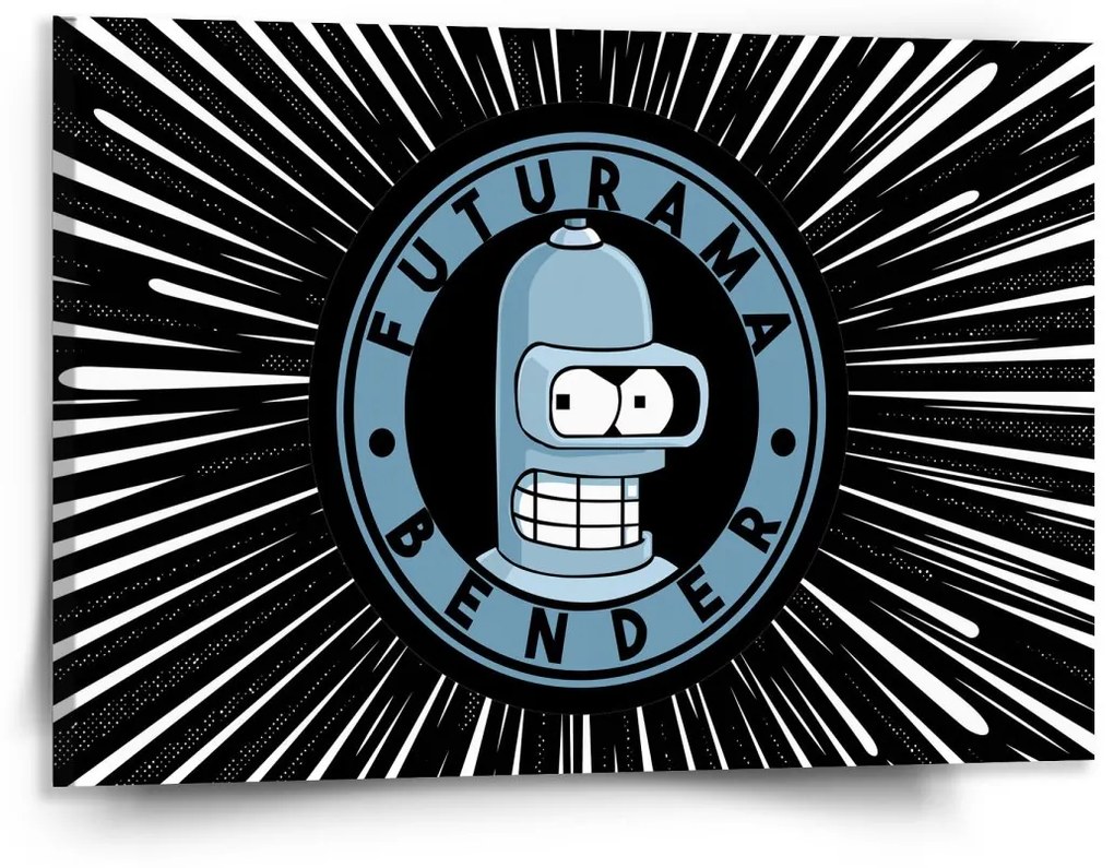 Sablio Obraz Futurama Bender Vesmír - 150x110 cm