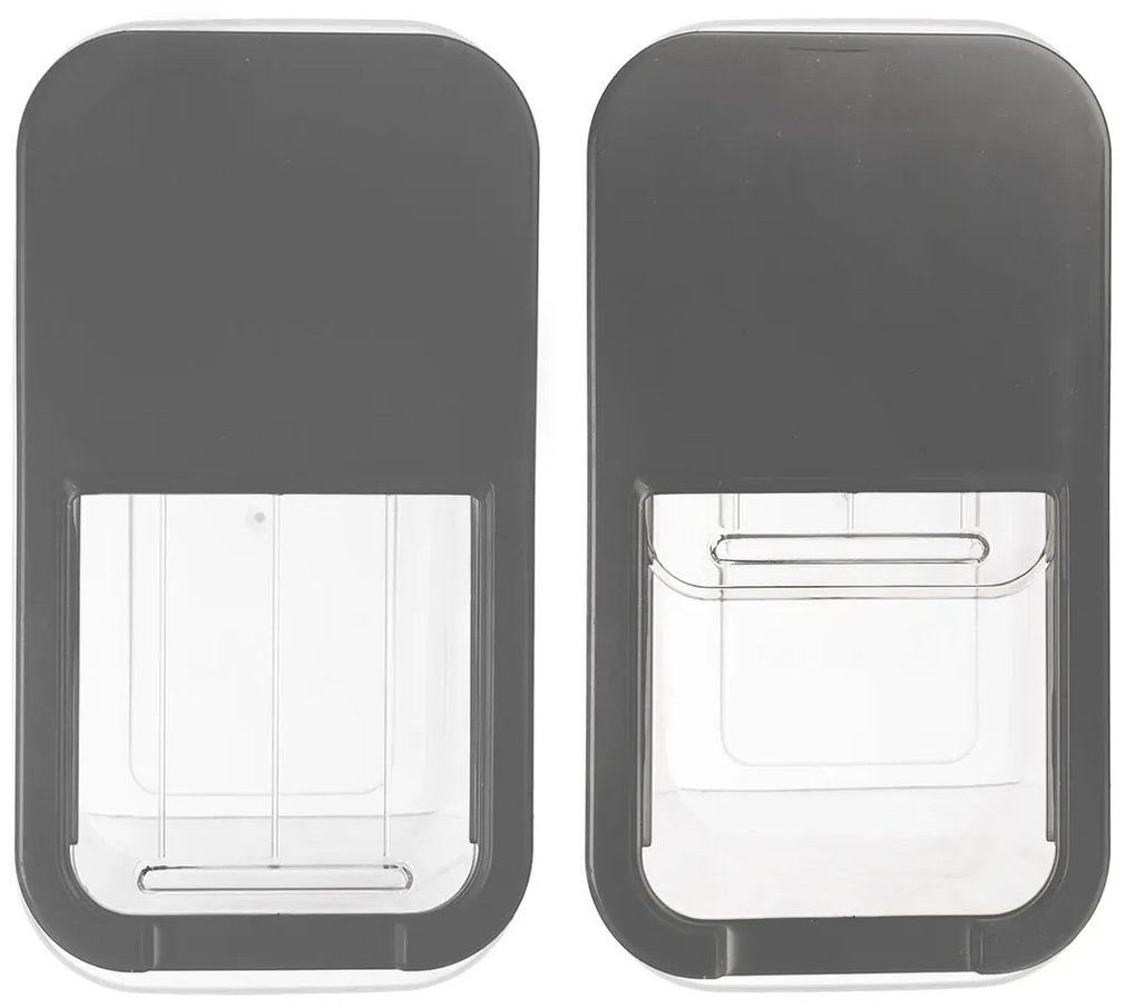 2. akosť - Dóza na potraviny, veľkokapacitný box SLOP, sivé posuvné veko - 5 l (vada+prasklina)