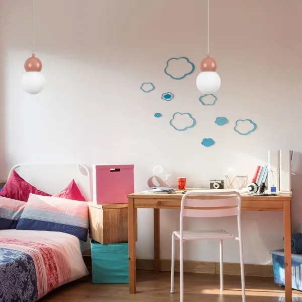 Rabalux 72280 - Luster na lanku GELLIA 1xG9/38W/230V ružová