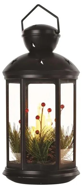 LED  Vianočná dekorácia 1xLED/3xAAA čierna