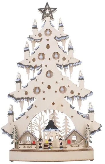 Solight 1v282 - LED Vianočná dekorácia LED/2xAA/teplá biela stromček