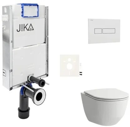 Cenovo zvýhodnený závesný WC set Jika na zamurovanie + WC Laufen SIKOJL1, 1 ks