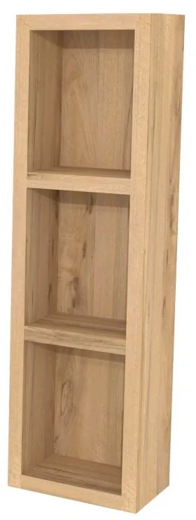 Mereo, Mereo Aira, kúpeľňová skrinka 20 cm, horná, policová, Multidecor, Orech Pacifik prírodný, MER-CN796SOPP2