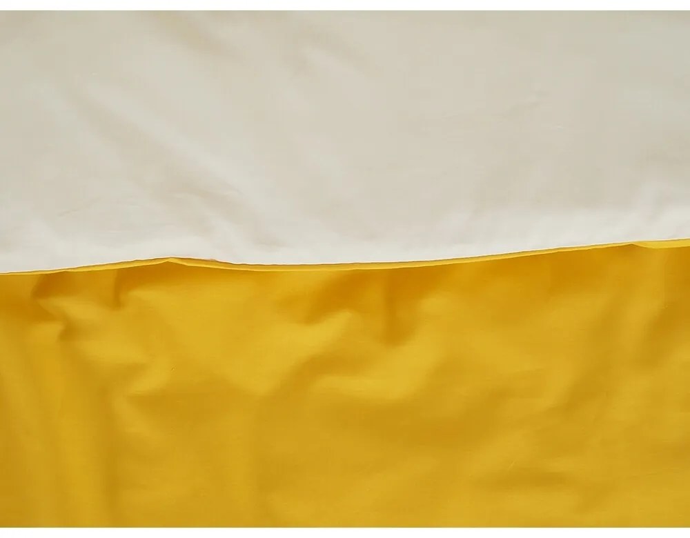 B.E.S. Petrovice Bavlnené obliečky Double face horčicová/kávová