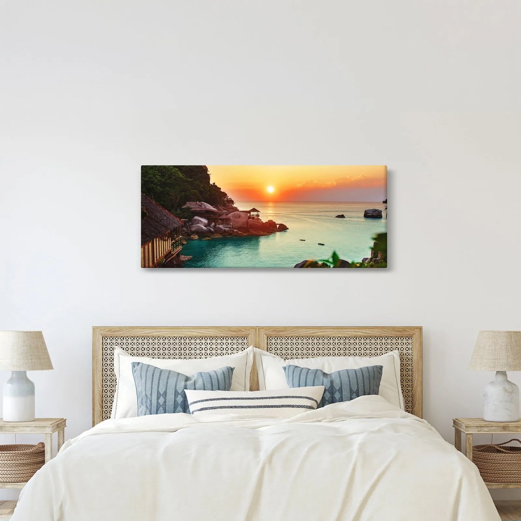 Obraz nádhernej pláže (120x50 cm)