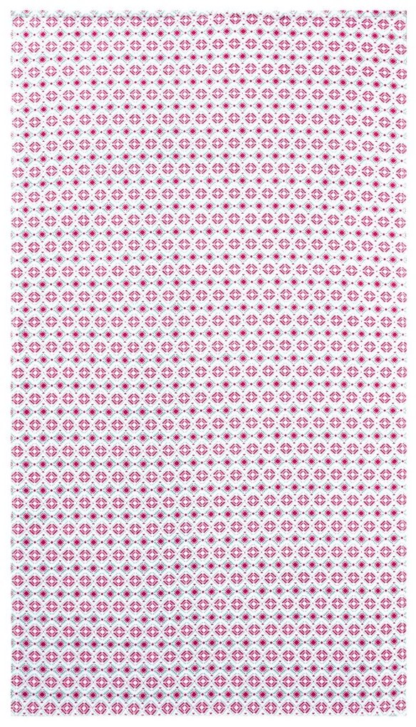 CRIVIT® Velúrová plážová osuška, 93 x 170 cm (vzor svetlomodrá / ružová ), vzor modrá / ružová (100290415)