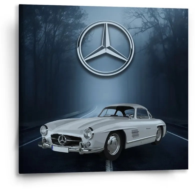 Sablio Obraz Mercedes-Benz 300 SL V lese - 50x50 cm