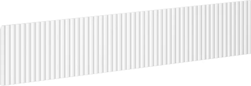 Mexen Mexen, Rýhované čelo pre korpus kúpeľňovej skrinky 80 x 20 cm, biela matná, 91A20-0800-235-1-01