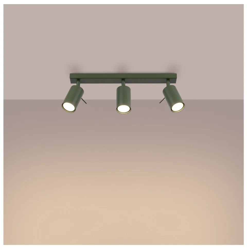 Zelené bodové svietidlo 6x45 cm Etna – Sollux
