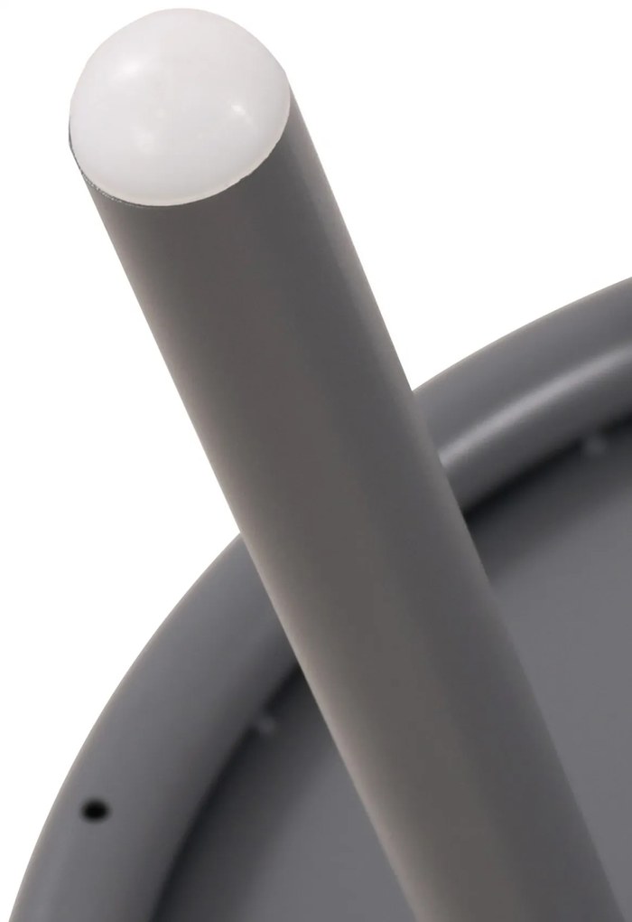 Konferenčný stolík Velva - v45 x 80 x 45 cm - Tmavo sivá