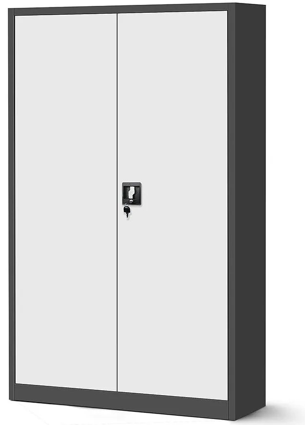 Skriňa Jan 2 kovová antracit/biela