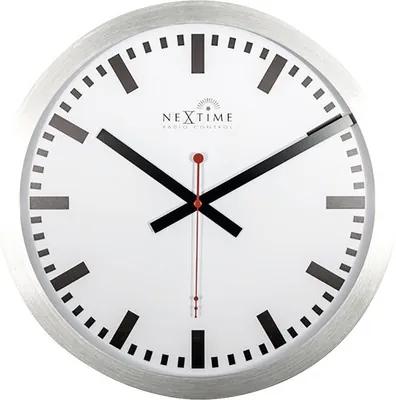 Nástenné hodiny NeXtime Station Stripe Index Radiocontrolled Ø 35 cm