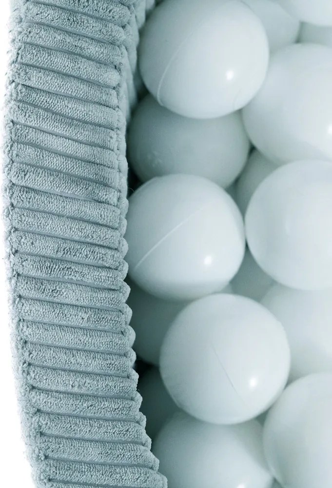 Suchý bazén pre deti menčestrový 90 x 30 + 200 loptičiek - modrá