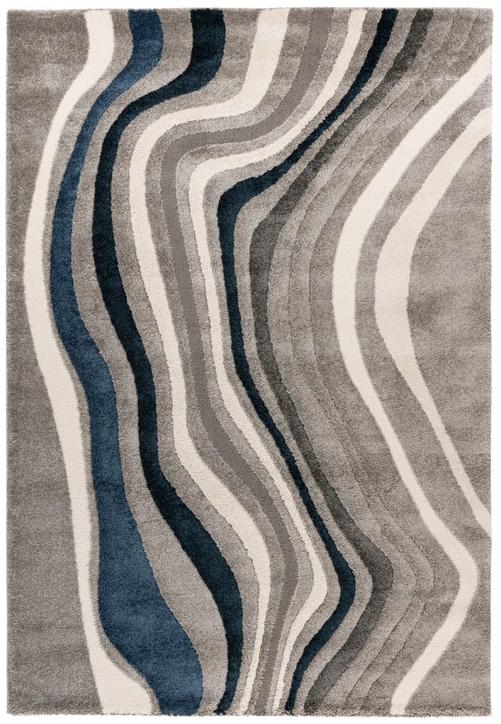 Obsession, Kusový koberec My Frisco 283 Blue, 200x290, modrá, obývacia izba