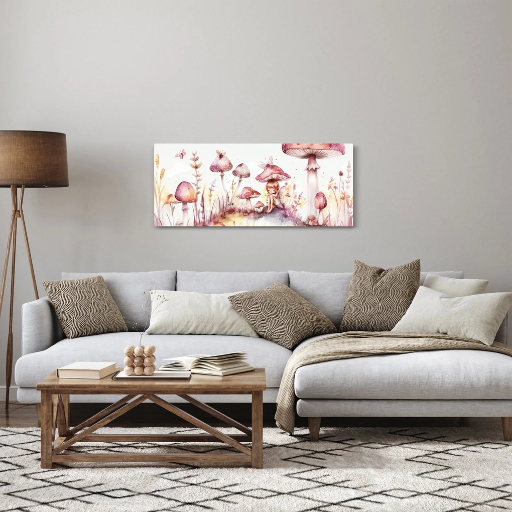 Obraz - Ružová víla (120x50 cm)