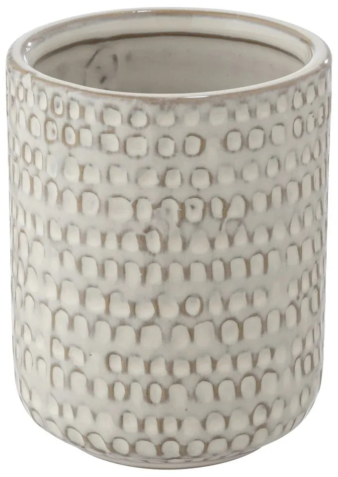 Krémovobiely keramický téglik na zubné kefky Pergole – Wenko