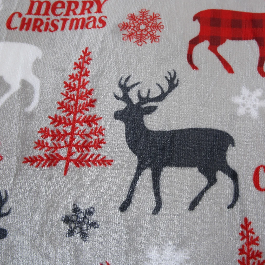 Obliečky mikroplyš MERRY CHRISTMAS DEER sivé Rozmer obliečky: 70 x 90 cm | 140 x 200 cm