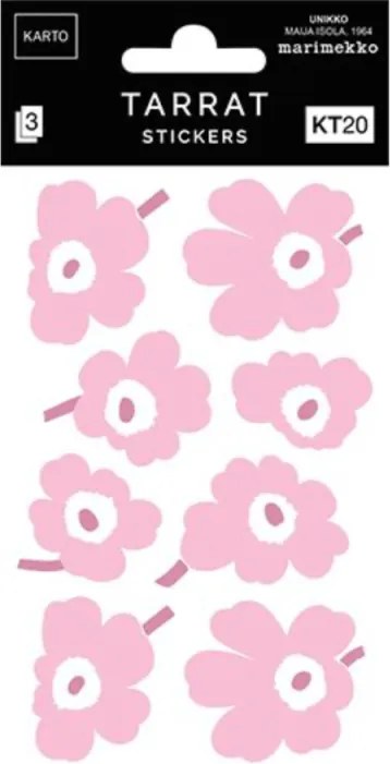 Samolepky Marimekko Unikko, ružové