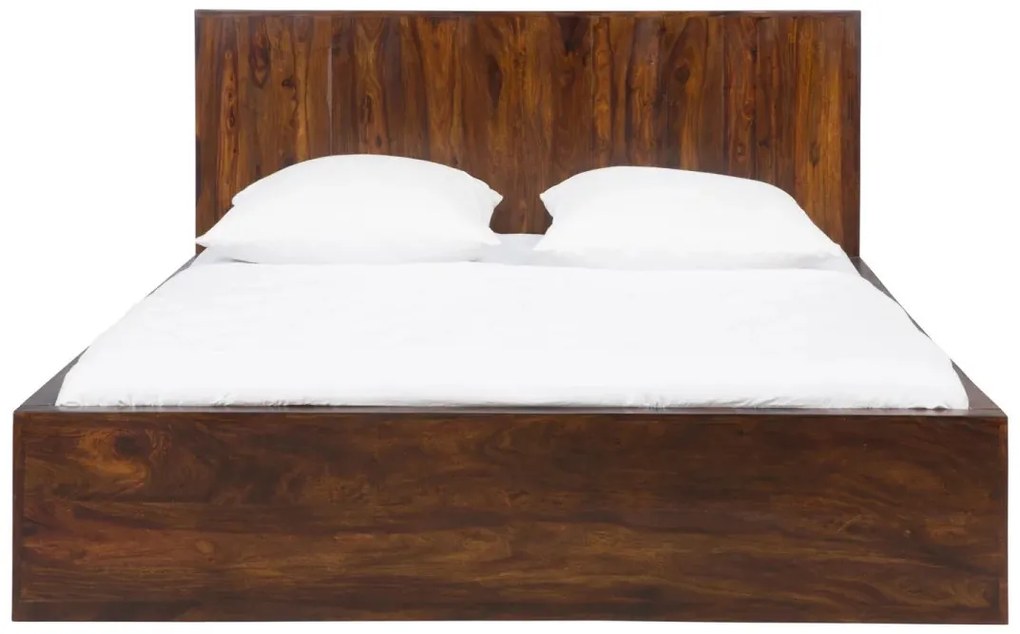 furniture-nabytek.cz - Masívna posteľ Palison z palisandrového dreva, lakovaná, hnedá – 192×212×110 cm