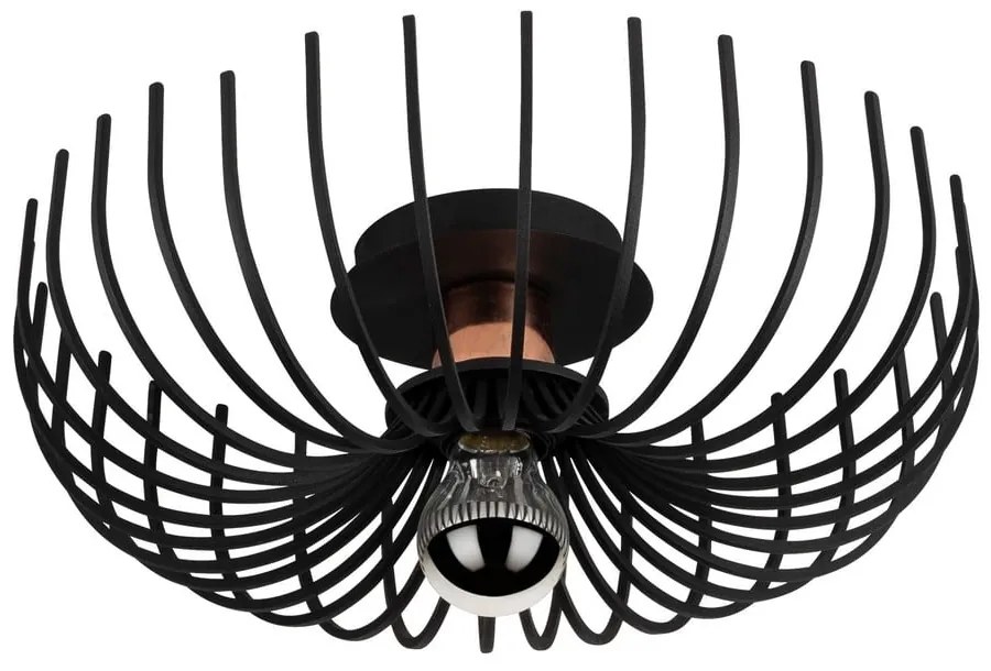 Čierne stropné svietidlo s kovovým tienidlom ø 36 cm Aspendos – Opviq lights