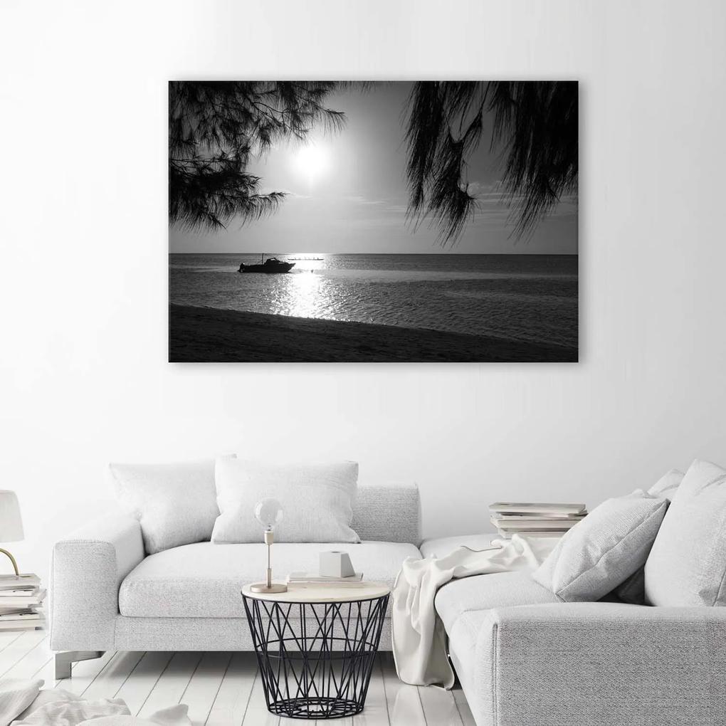 Gario Obraz na plátne Rýchlostný čln na pobreží mora Rozmery: 60 x 40 cm