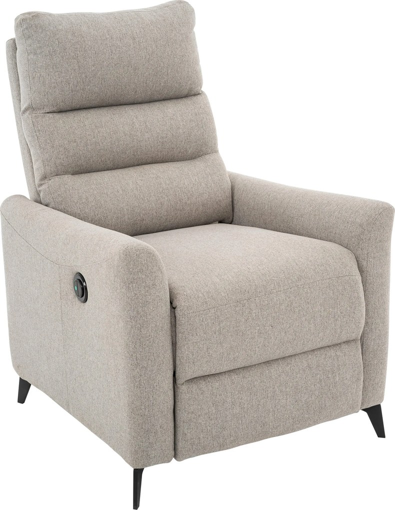 XXXLutz RELAXAČNÉ KRESLO, textil, sivá Livetastic - Online Only obývacie izby - 002381042402