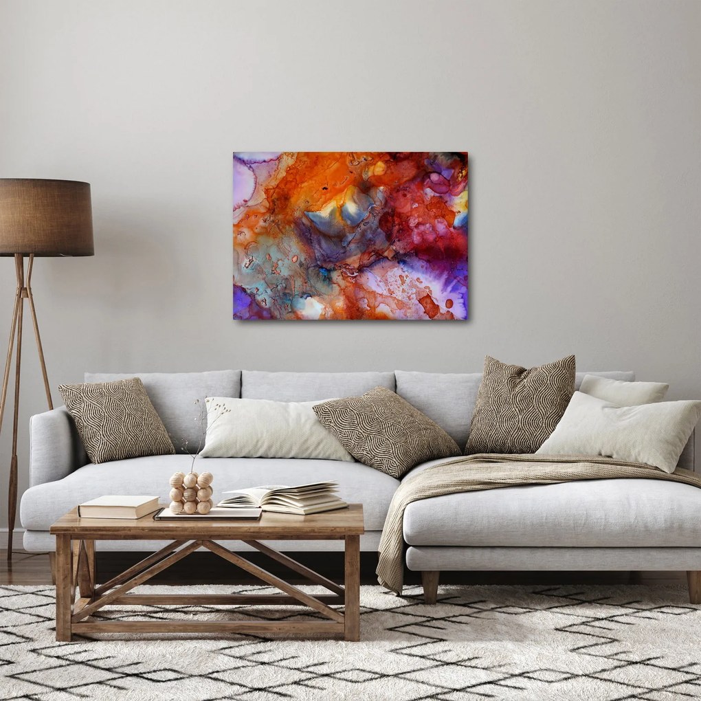 Obraz - Abstraktné atramentové umenie (70x50 cm)