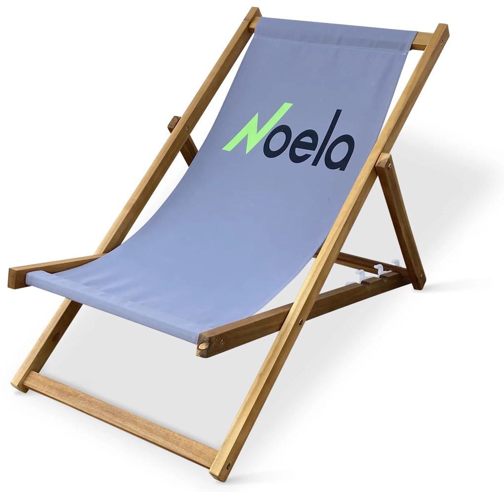 Plážové skladacie kreslo NOELA sivé