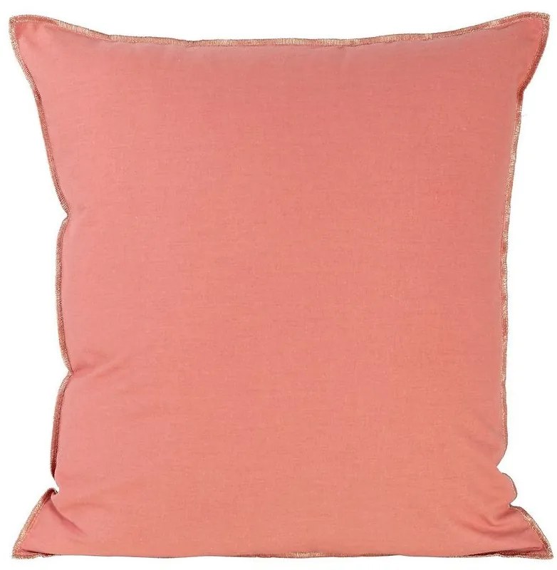 Ľanová obliečka na vankúš 45x45 ružové zlato 404957