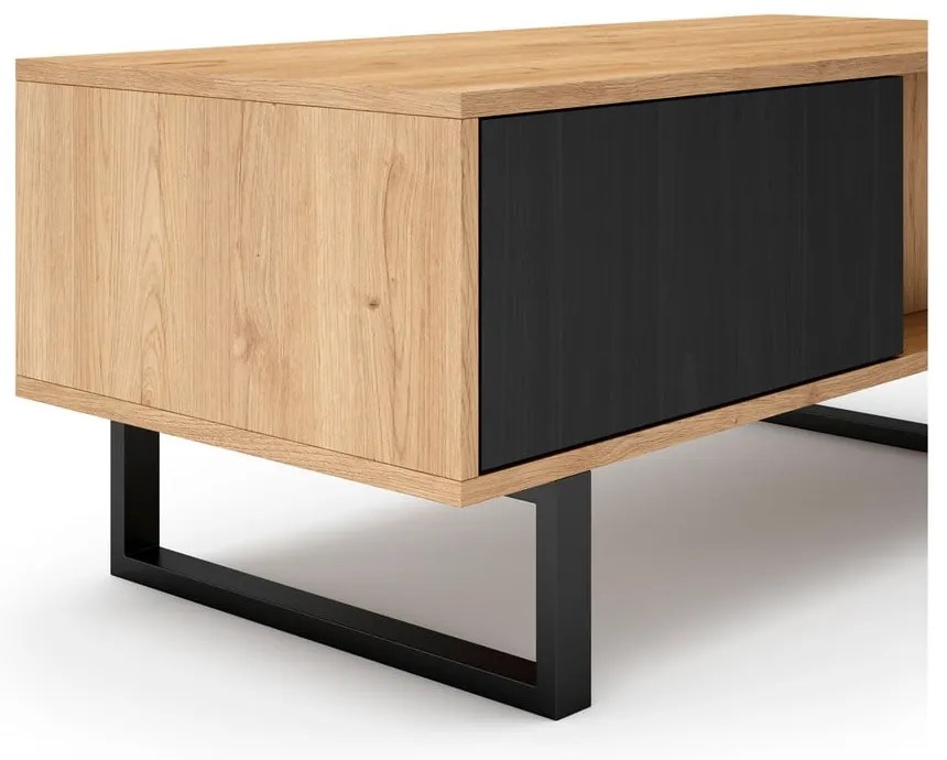 Konferenčný stolík v dekore duba v prírodnej farbe 55x110 cm Madona - Marckeric