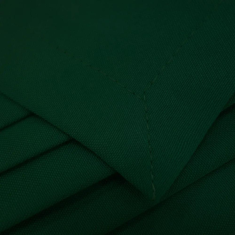 Dekorstudio Krátky jednofarebný záves - Tmavo zelený Uchytenie závesu: Dekoračné kolieska
