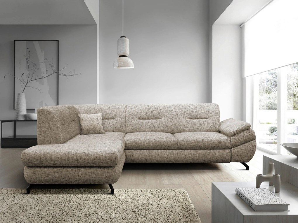 XXXLutz ROHOVÁ SEDAČKA, textil, svetlohnedá MID.YOU - Sedačky - 001574006911