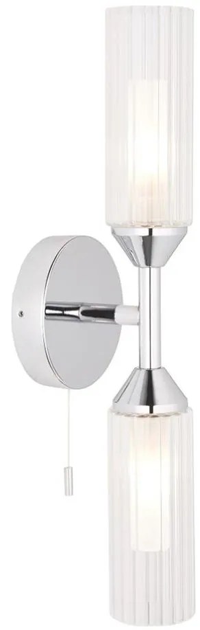 Endon 97172 - Kúpeľňové nástenné svietidlo NATORI 2xG9/3W/230V IP44 lesklý chróm