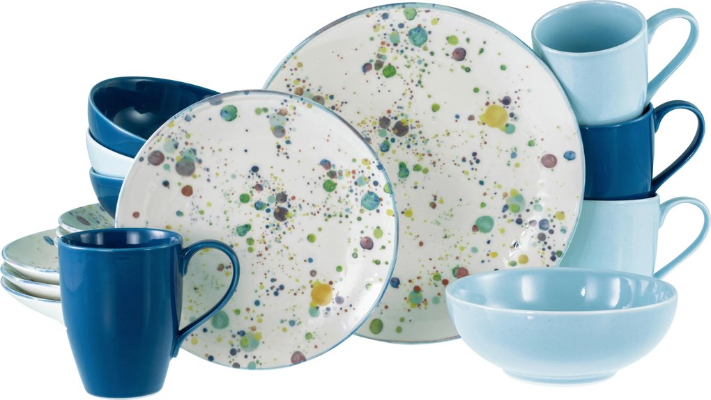 XXXLutz KOMBINOVANÝ SERVIS Candy Drops Mix 16-dielne Creatable - Online Only bytové doplnky - 007768066701