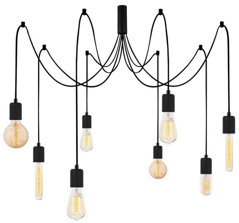 Luster na lanku KABLUNI 8xE27/100W/230V pavúk