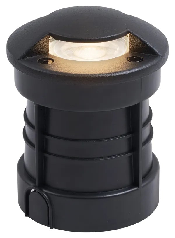 Moderné bodové svietidlo do zeme čierne GU10 50mm s 2-svetelným efektom IP65/IP67 - Cellar