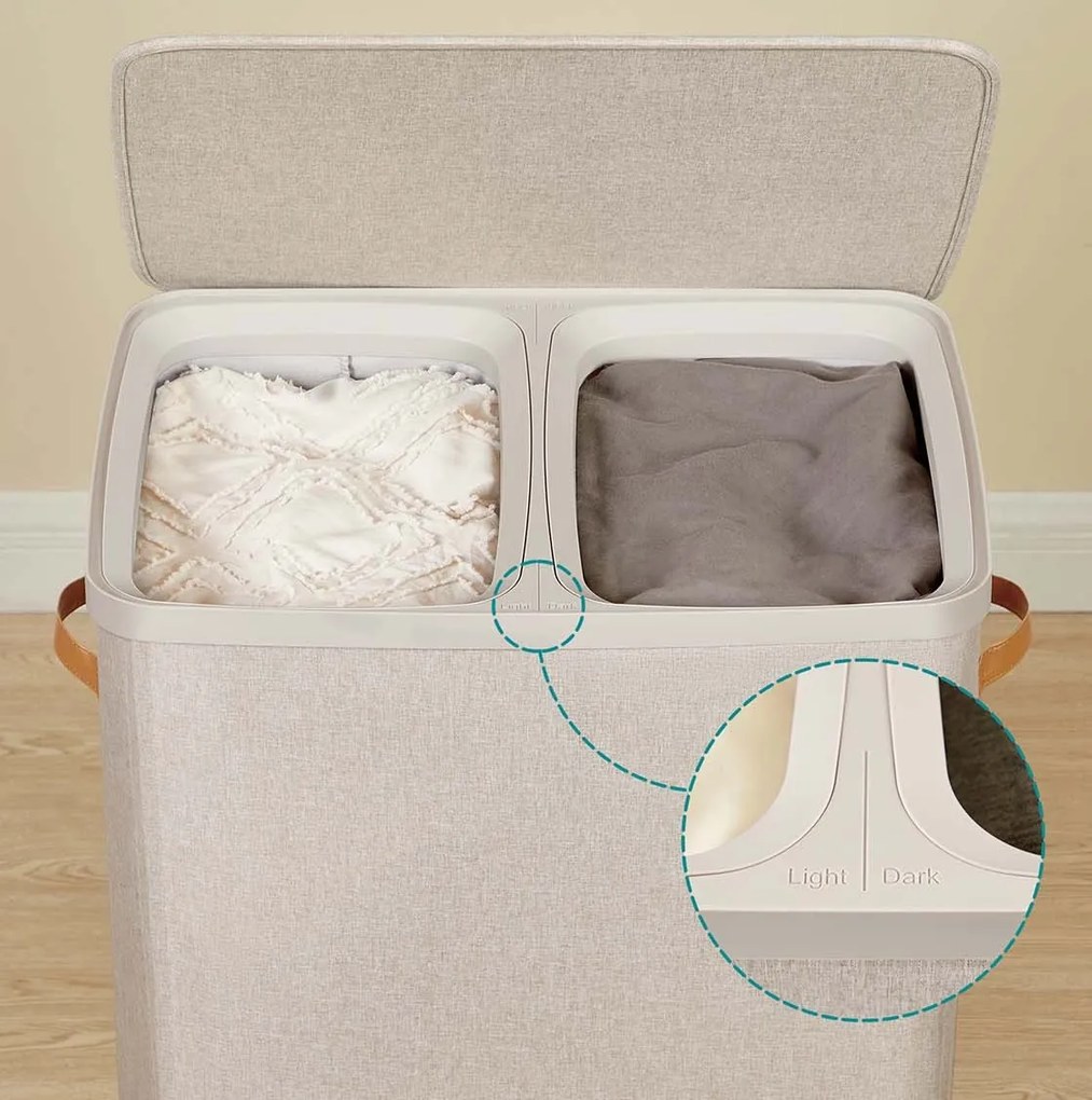 Koš na prádlo Vilém 170 L béžový