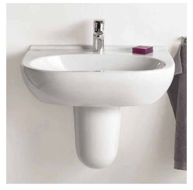 VILLEROY &amp; BOCH O.novo závesné umývadlo s otvorom, bez prepadu, 550 x 450 mm, biela alpská, 51605601