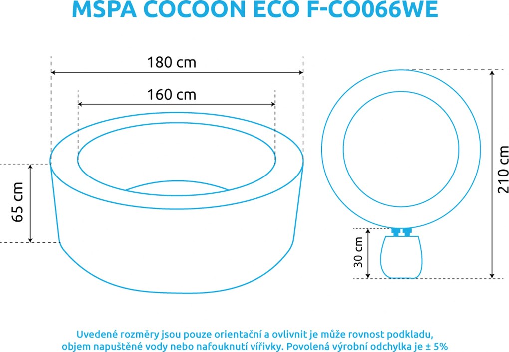 Mspa | Vírivý bazén MSPA Cocoon ECO F-CO066WE | 11400307