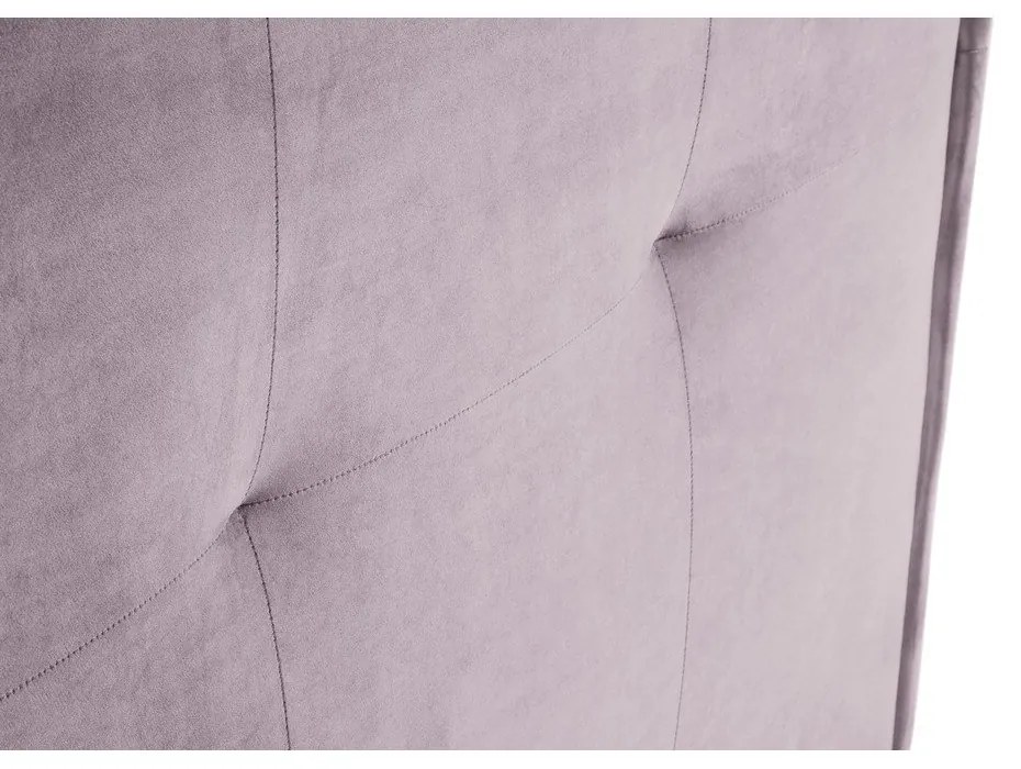 Svetloružové čelo postele 160x120 cm Monica – Milo Casa