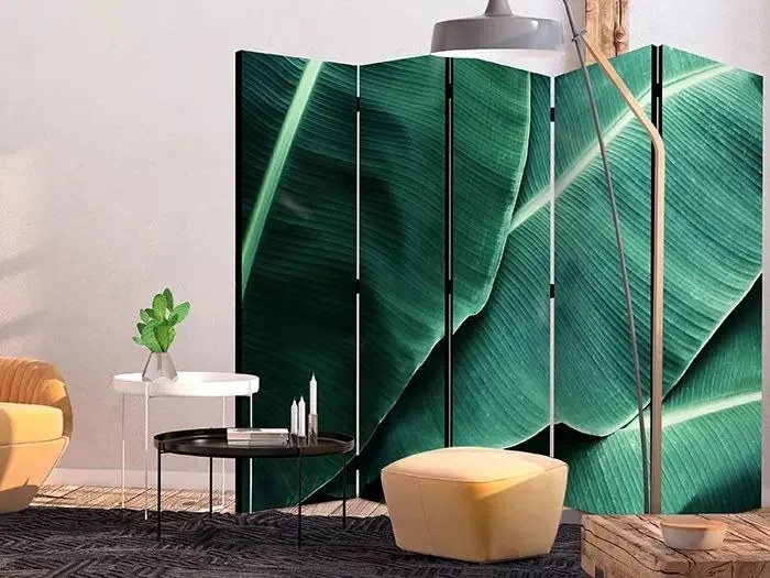 Paraván - Banana Leaf II [Room Dividers] Veľkosť: 225x172, Verzia: Obojstranný