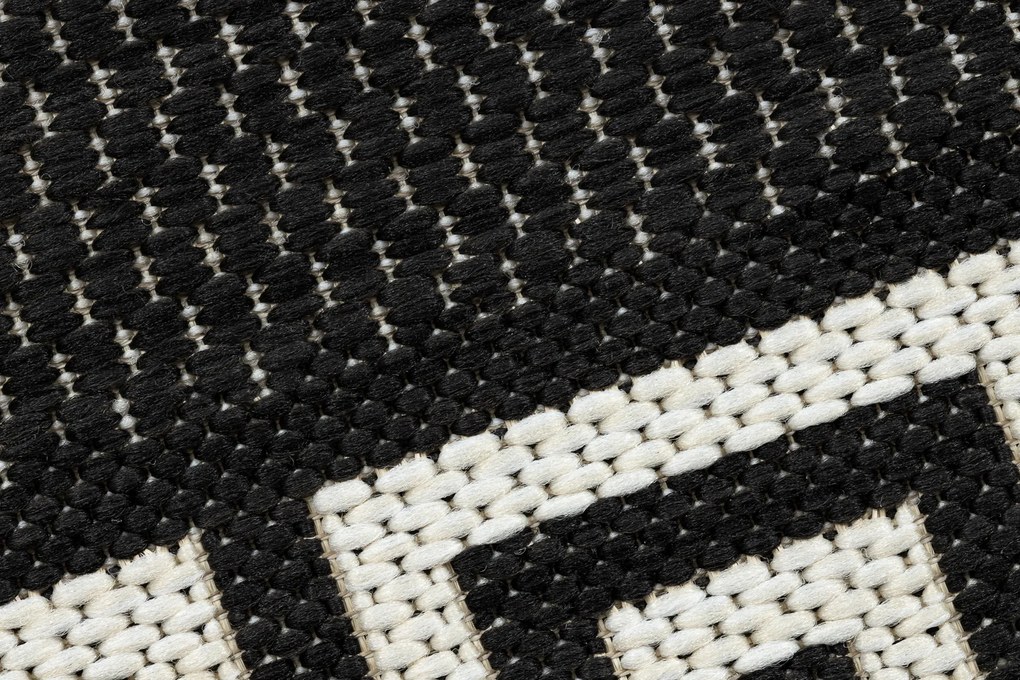 Koberec FLAT SISAL 49373690 Grécky čierno / krémový