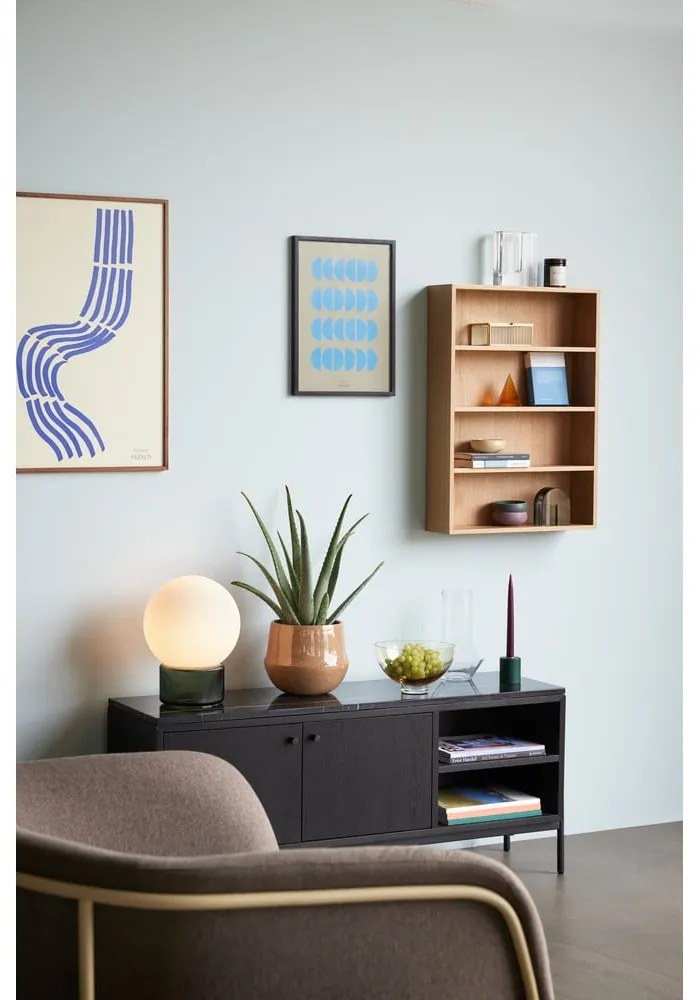 Bielo-zelená stolová lampa (výška 33 cm) Sphere – Hübsch