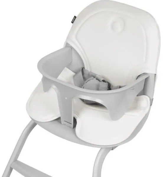 Lionelo - Detská jedálenská stolička 2v1 DALIA biela/šedá