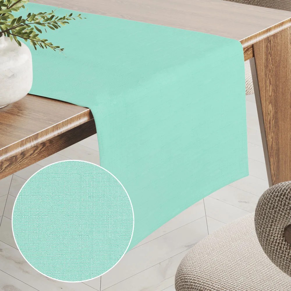 Biante Teflónový behúň na stôl - Paris TF-052 Mintový 45x140 cm