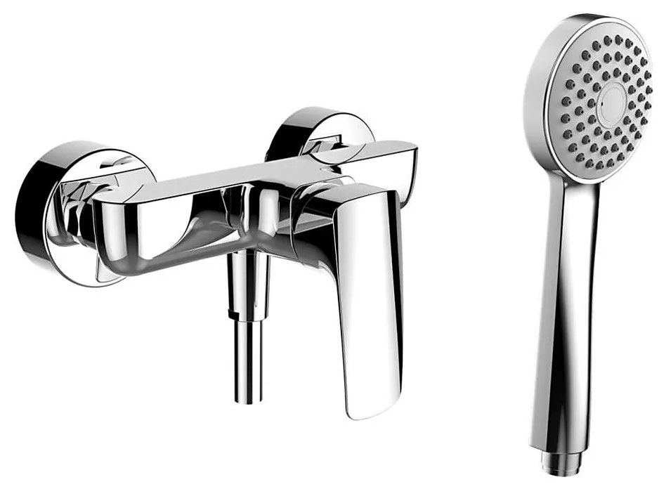 LAUFEN HF500750100600 - Sprchová súprava s batériou LAURIN, lesklý chróm