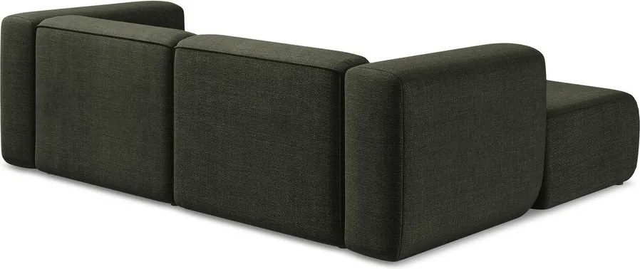 Zelená rohová pohovka (ľavý roh/s leňoškou) Ekahi – Makamii